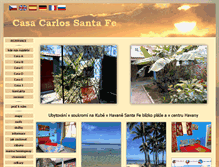 Tablet Screenshot of casasantafecuba.com